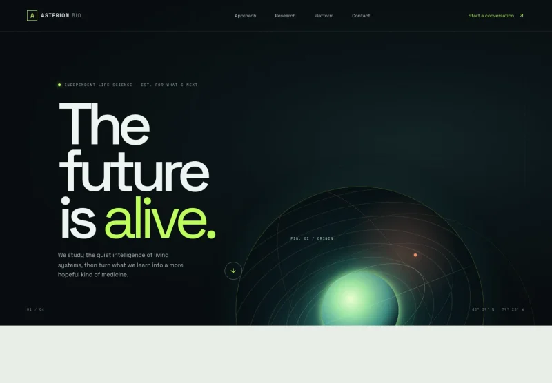 Science Lab Website Template