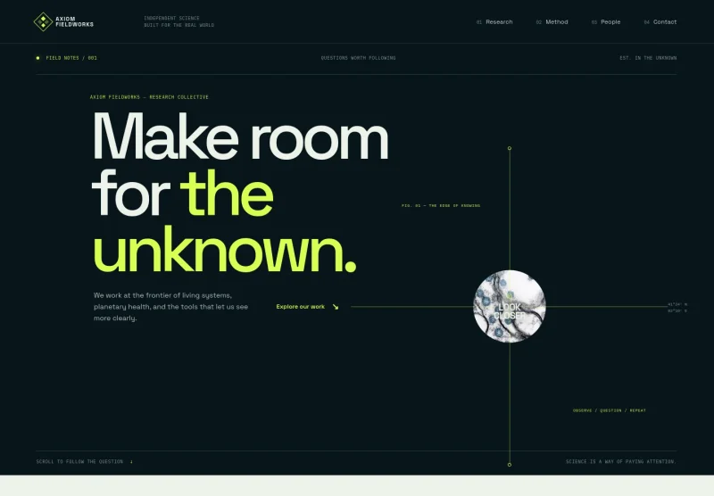 Science Research Website Template