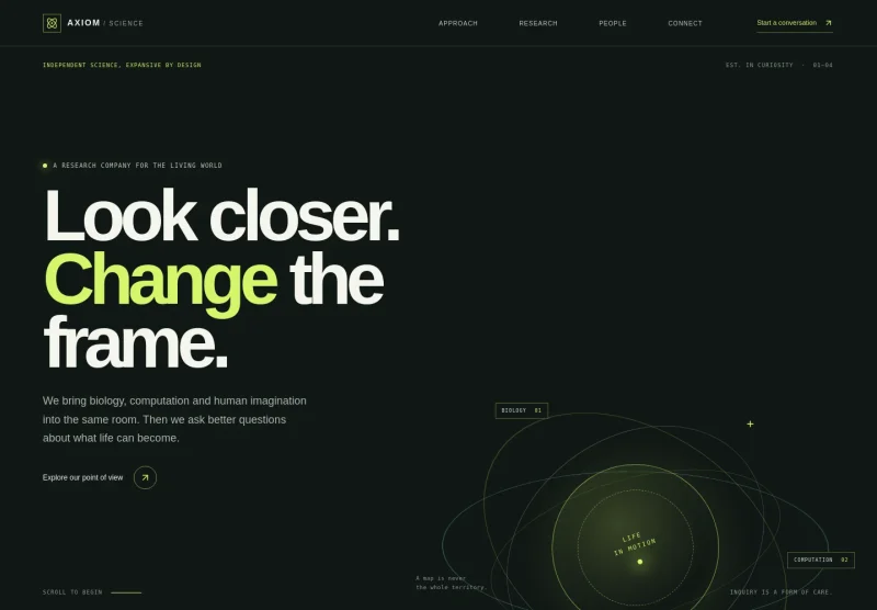 Science Website Template