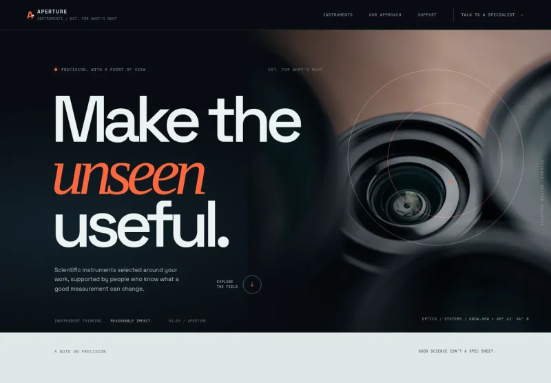 Scientific Equipment Supplier Website Template