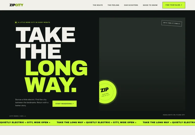 Scooter Rental Service Website Template