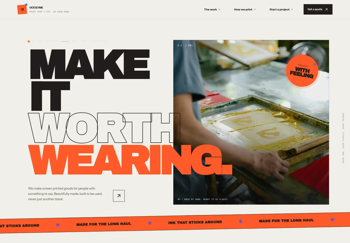 Screen Printing Website Template