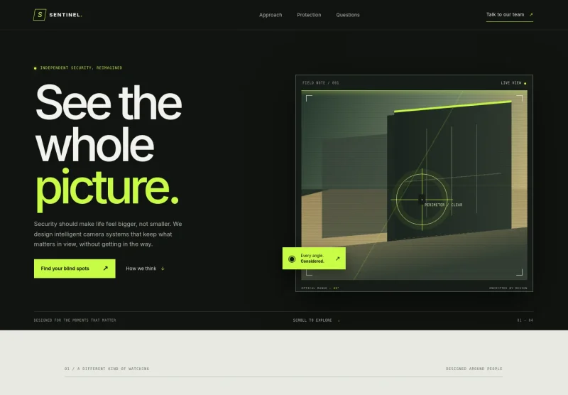Security Camera Website Template