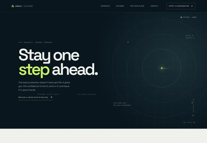 Security Systems Website Template