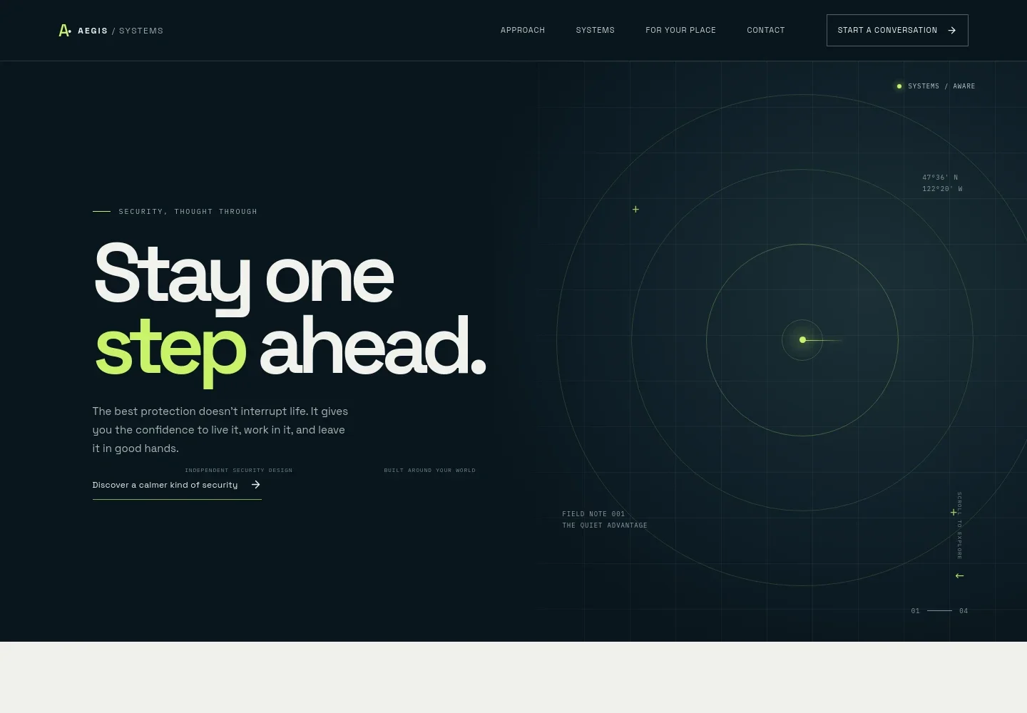 Security Systems Website Template