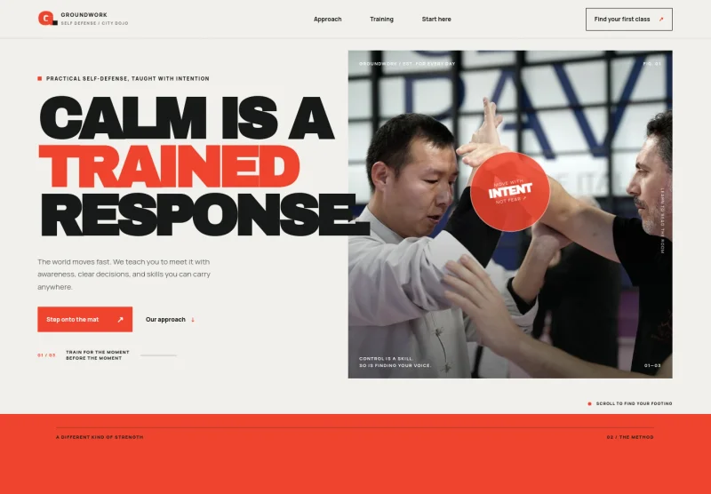 Self Defense School Website Template