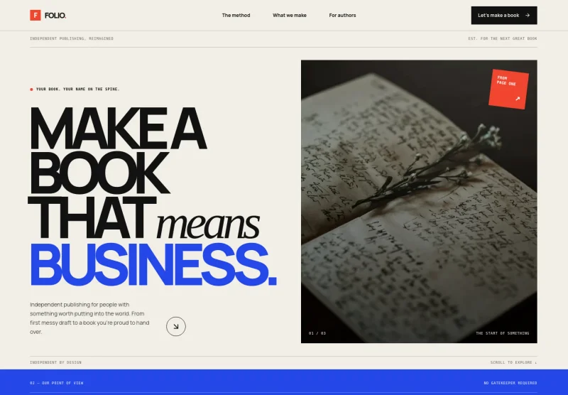 Self Publishing Website Template
