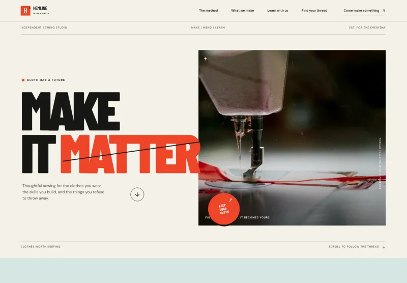 Sewing Website Template