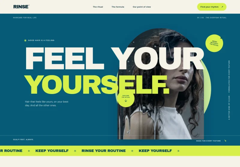 Shampoo Website Template