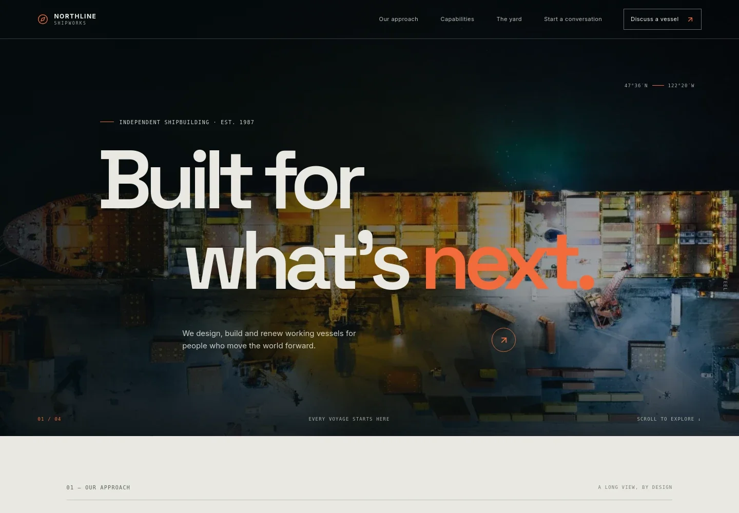 Shipyard Website Template