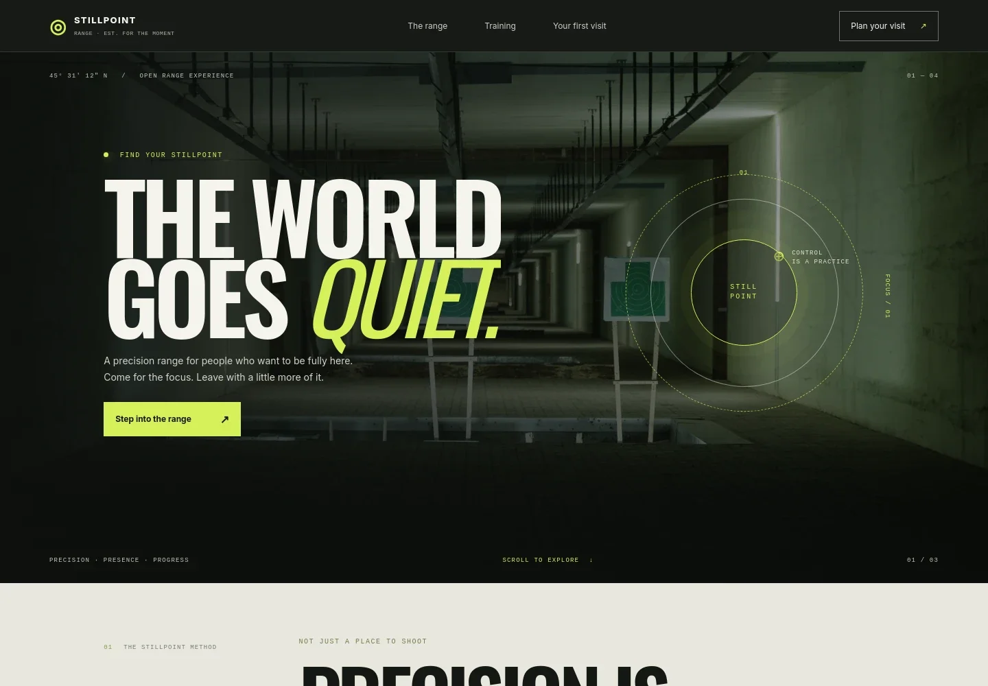 Shooting Range Website Template
