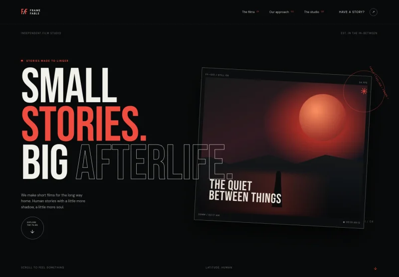 Short Film Website Template