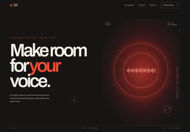 Singing Website Template