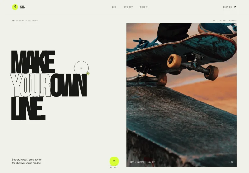Skate Shop Website Template