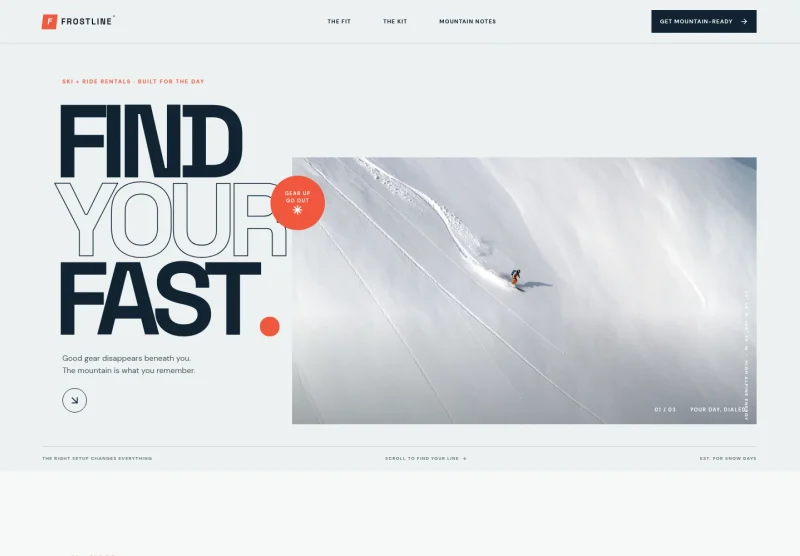Ski Rental Service Website Template