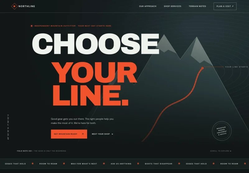 Ski Shop Website Template