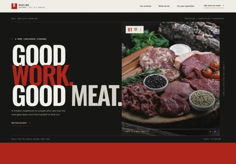 Slaughterhouse Website Template