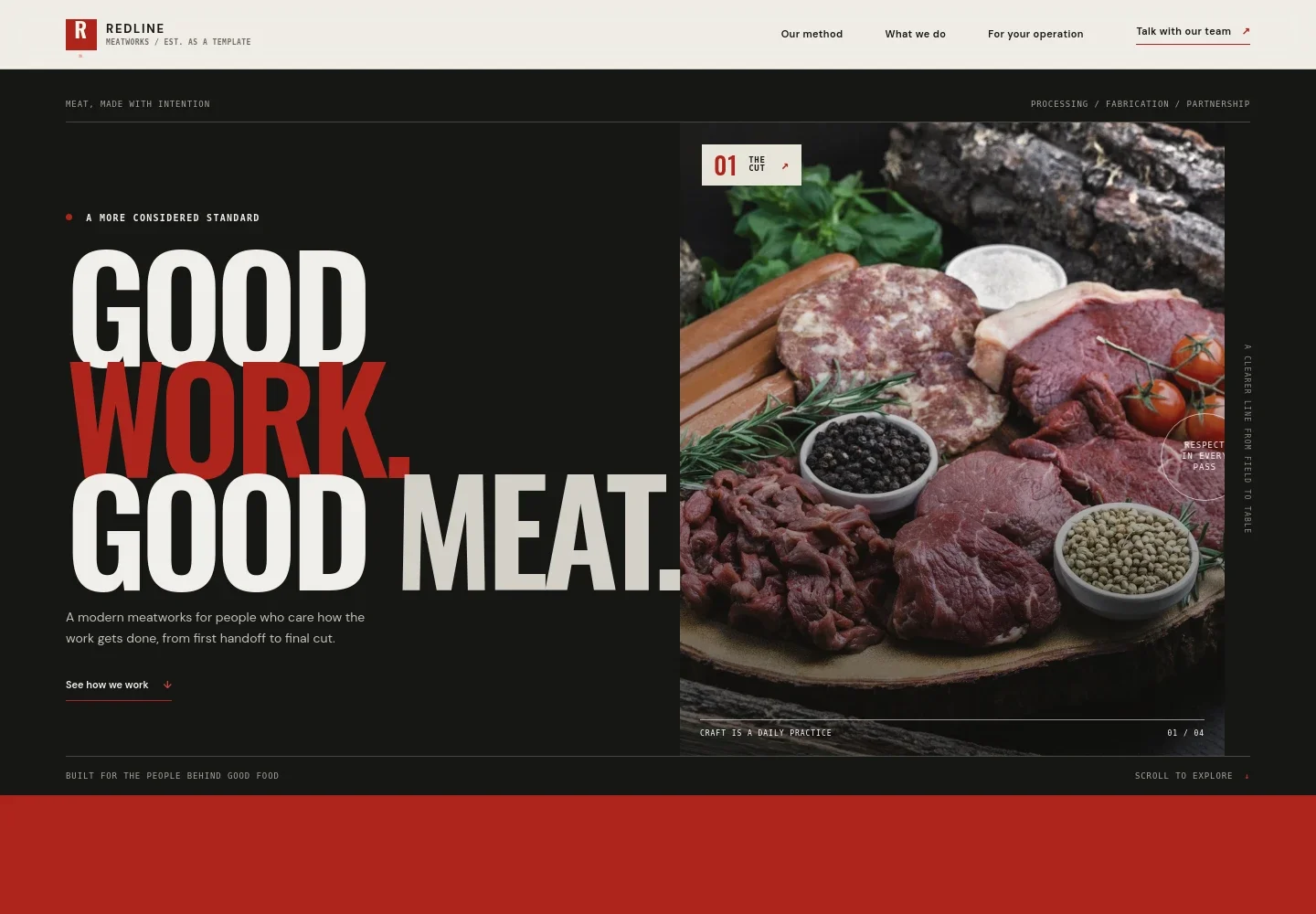Slaughterhouse Website Template