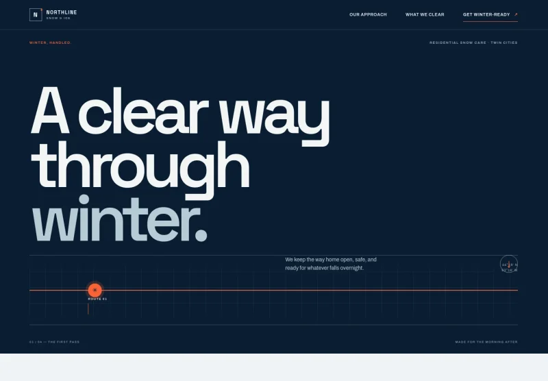 Snow Removal Service Website Template