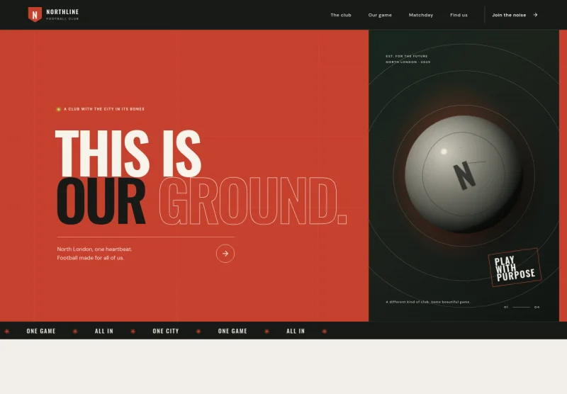 Soccer Club Website Template
