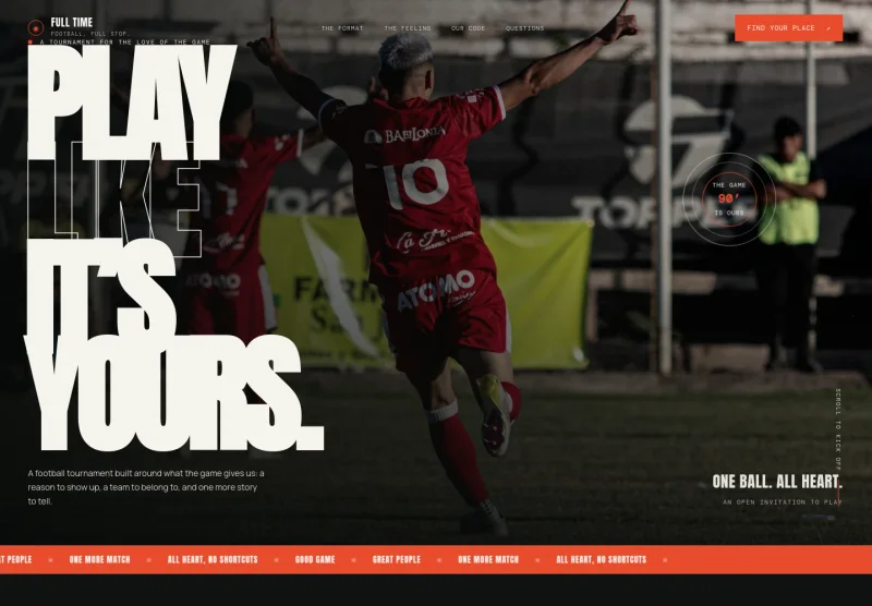 Soccer Tournament Website Template