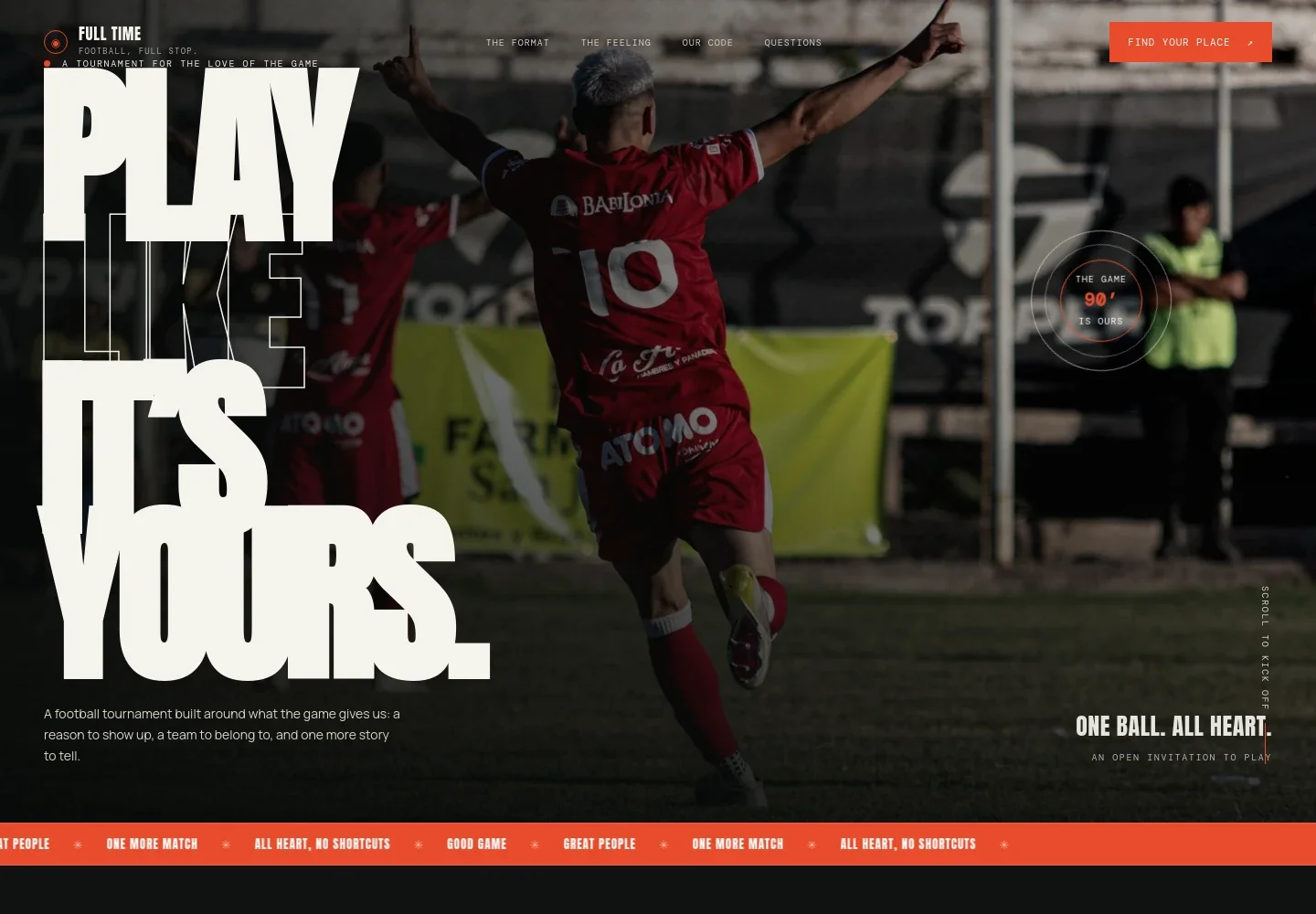 Soccer Tournament Website Template