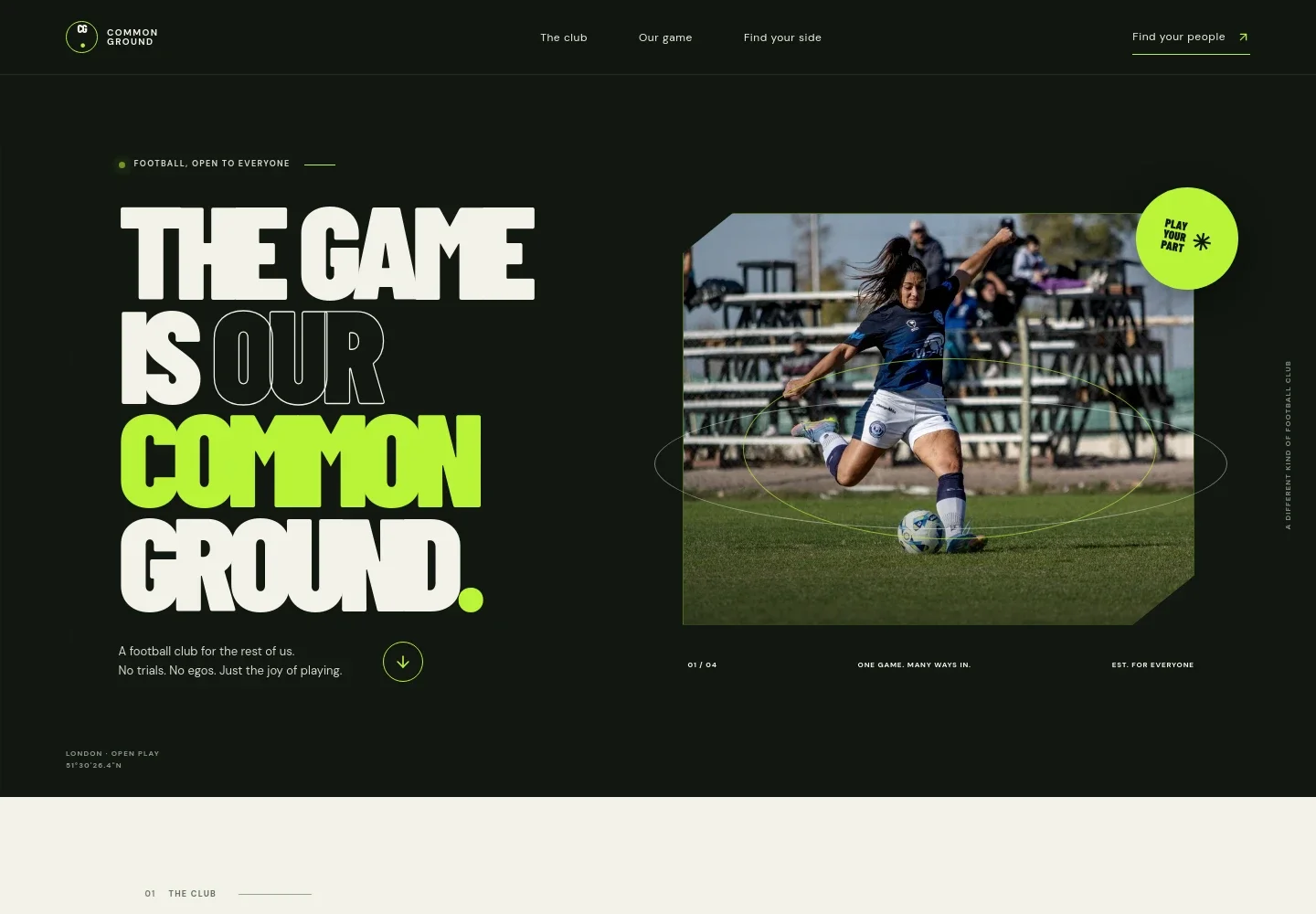 Soccer Website Template