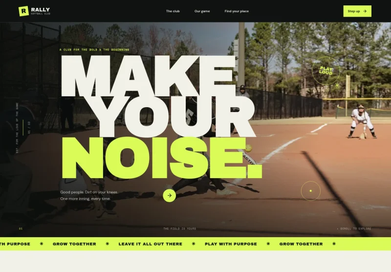 Softball Club Website Template