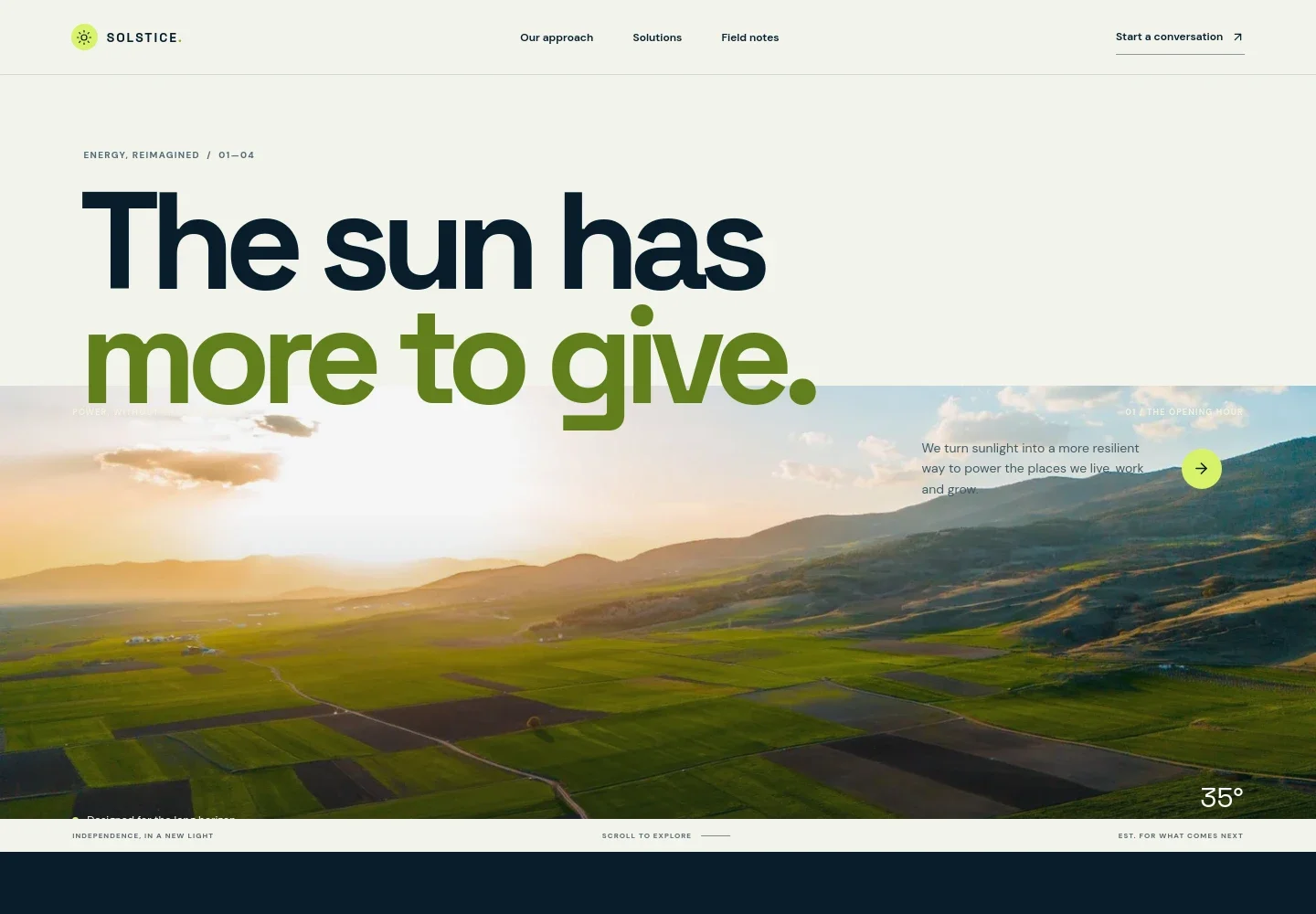 Solar Energy Company Website Template
