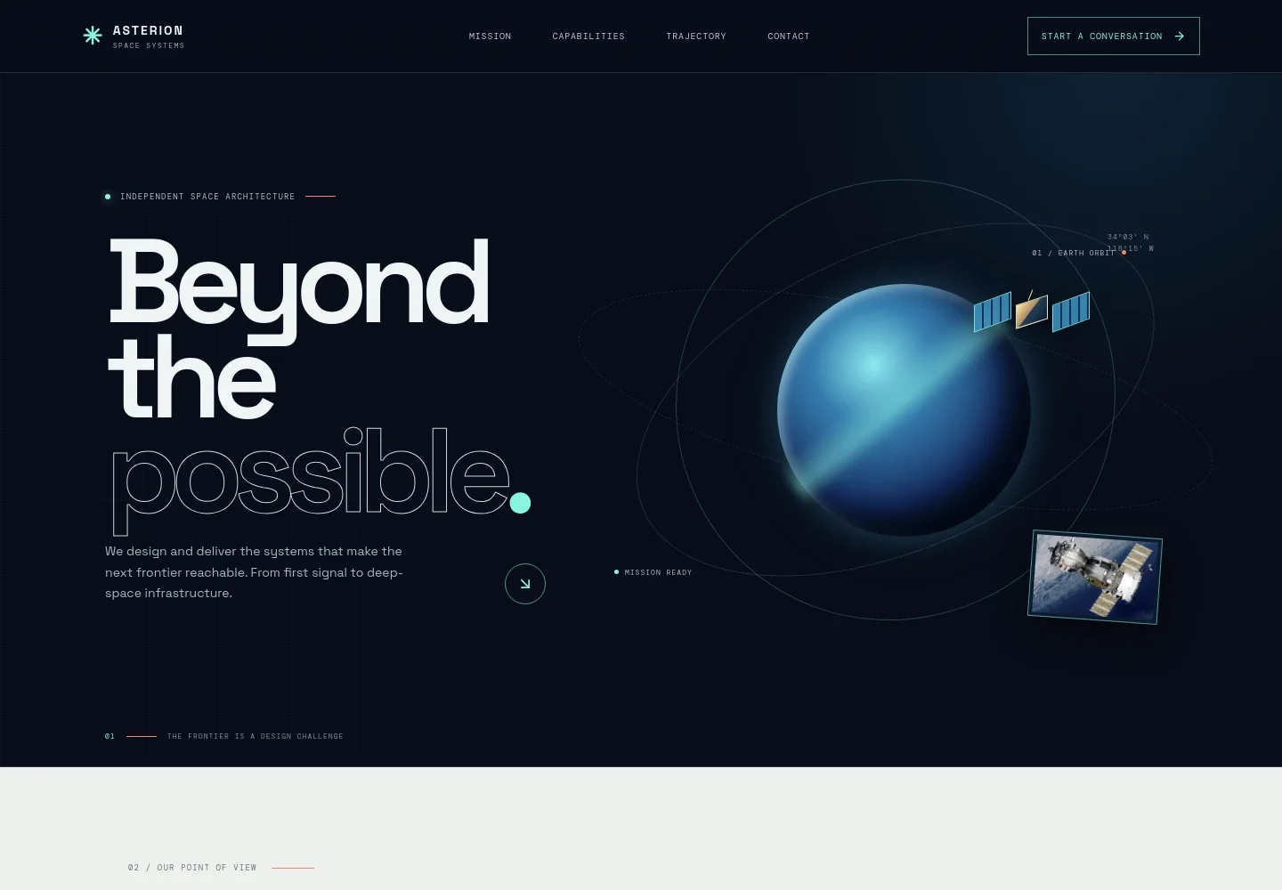 Space Agency Website Template