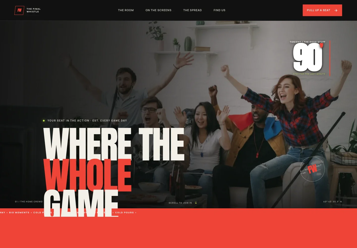Sports Bar Website Template