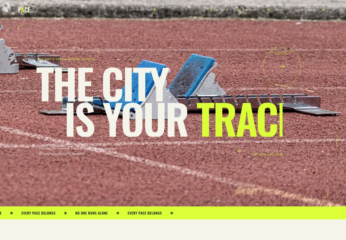 Sports Event Website Template