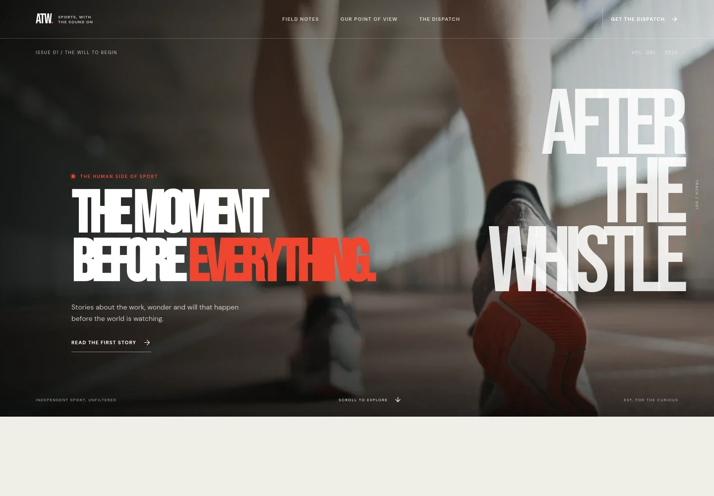 Sports Magazine Website Template