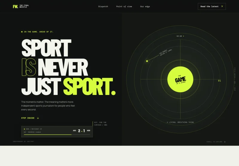 Sports News Website Template