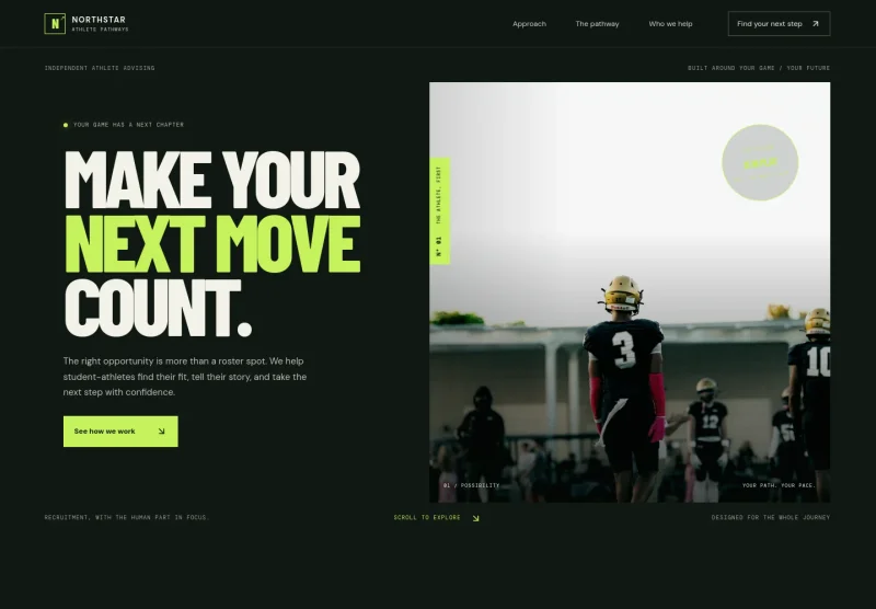 Sports Recruiting Website Template