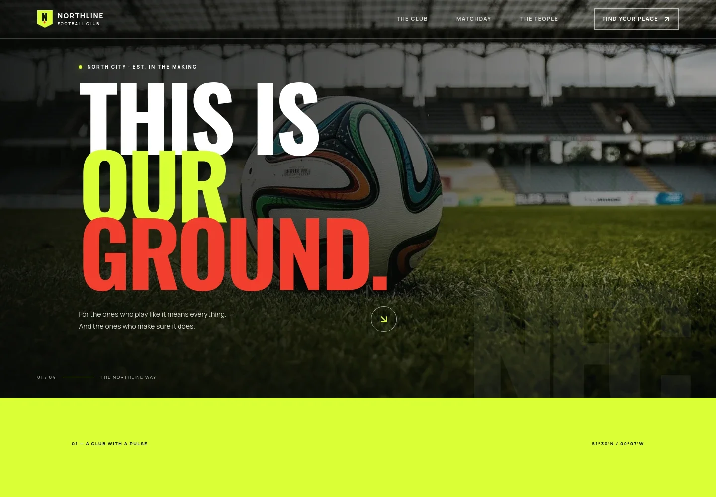Sports Team Website Template