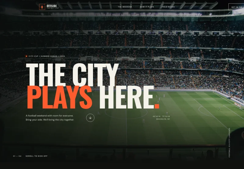 Sports Tournament Website Template
