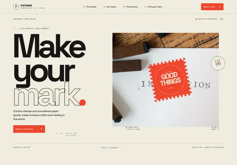 Stamp Shop Website Template