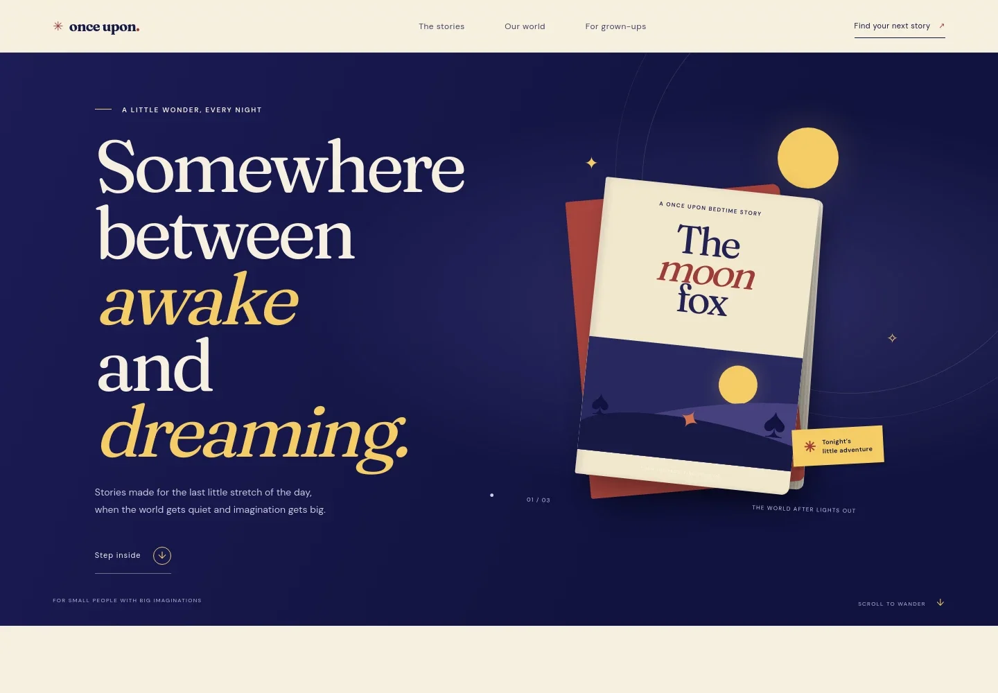 Story Book Website Template