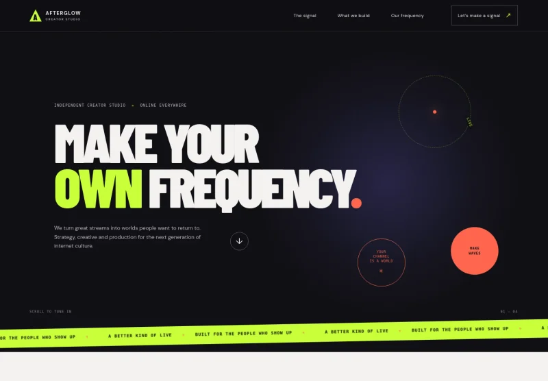 Streamer Website Template