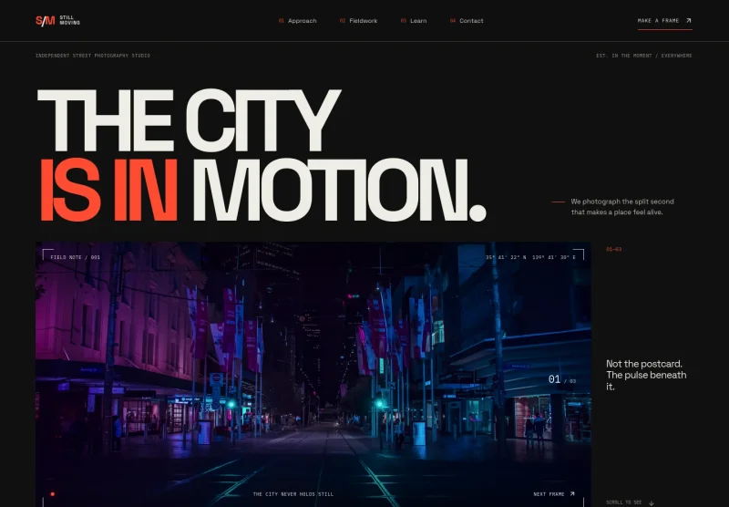 Street Photography Website Template