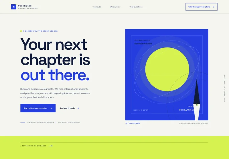 Student Visa Website Template