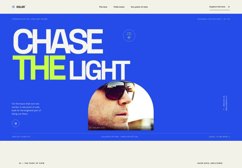 Sunglasses Website Template