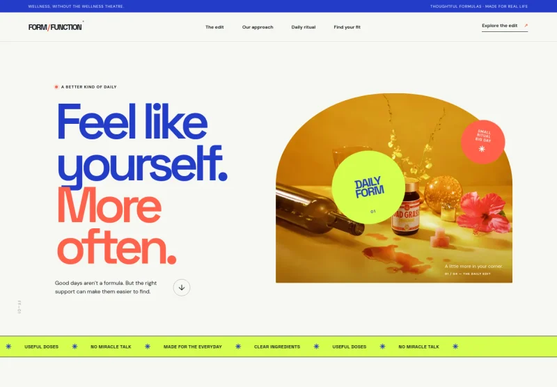 Supplement Store Website Template