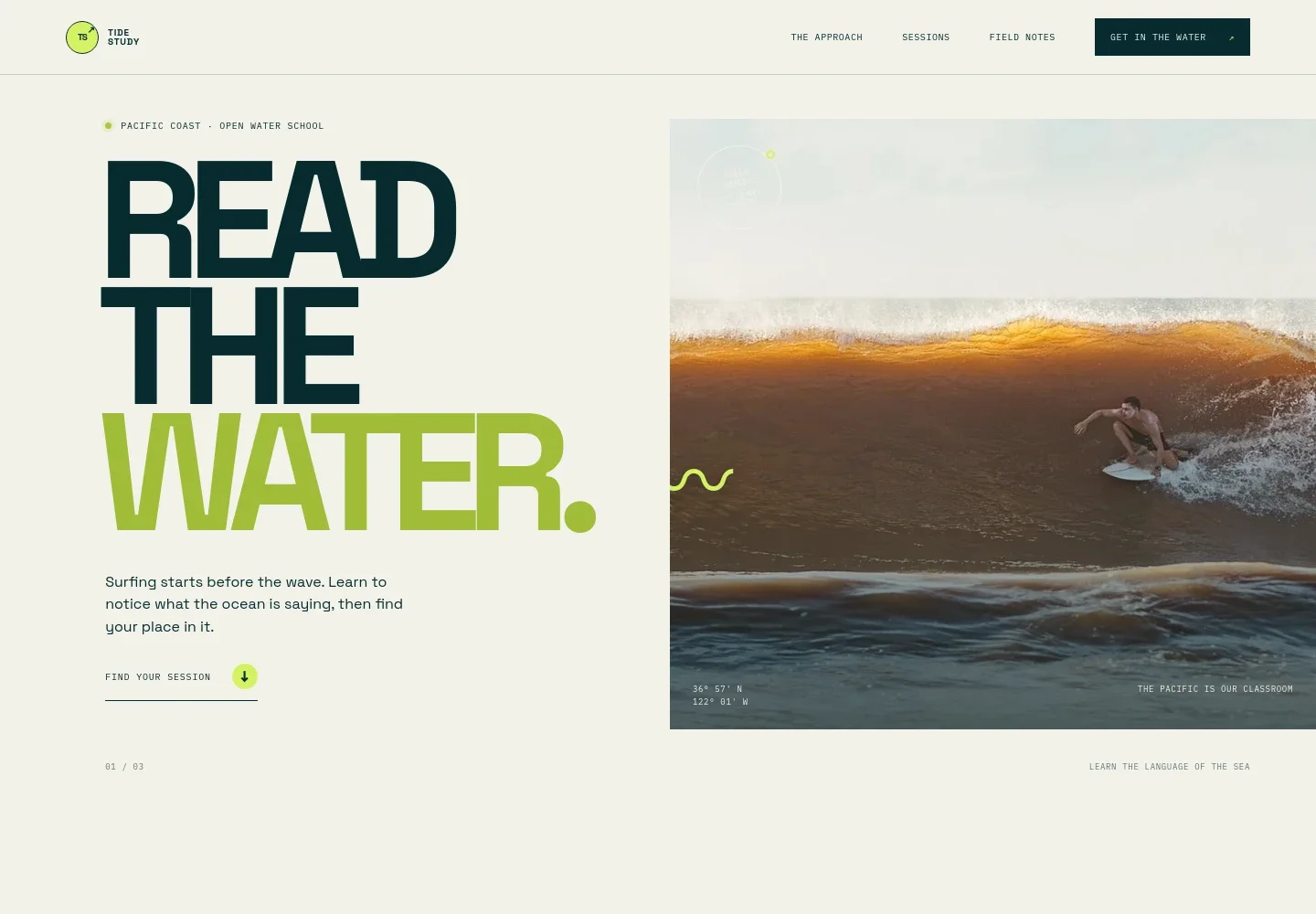 Surf School Website Template