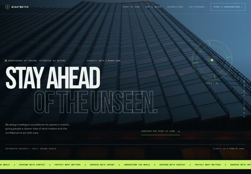 Surveillance Website Template