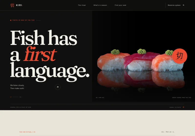 Sushi Website Template