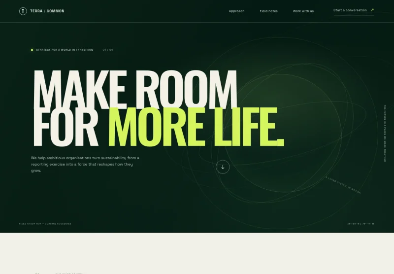 Sustainability Website Template