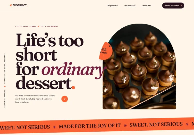 Sweets Website Template