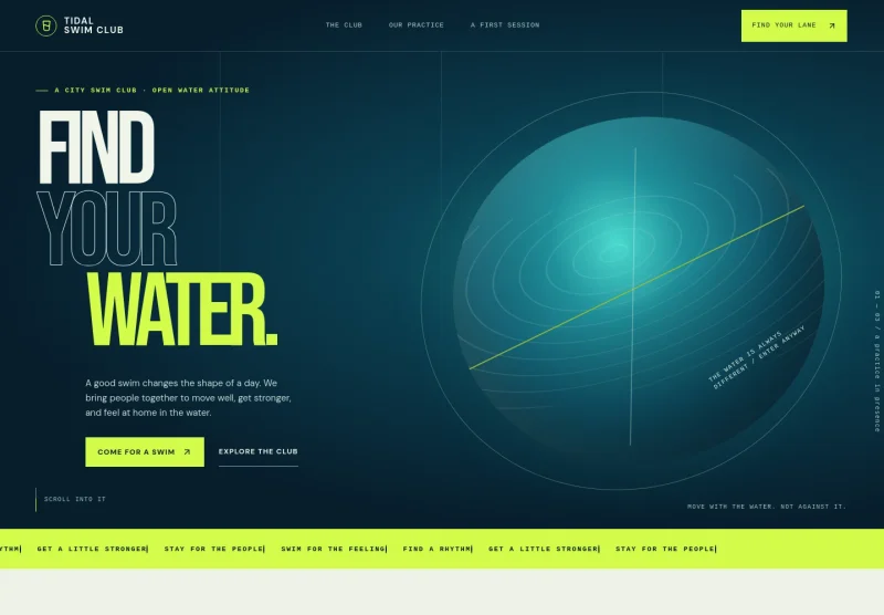 Swim Club Website Template